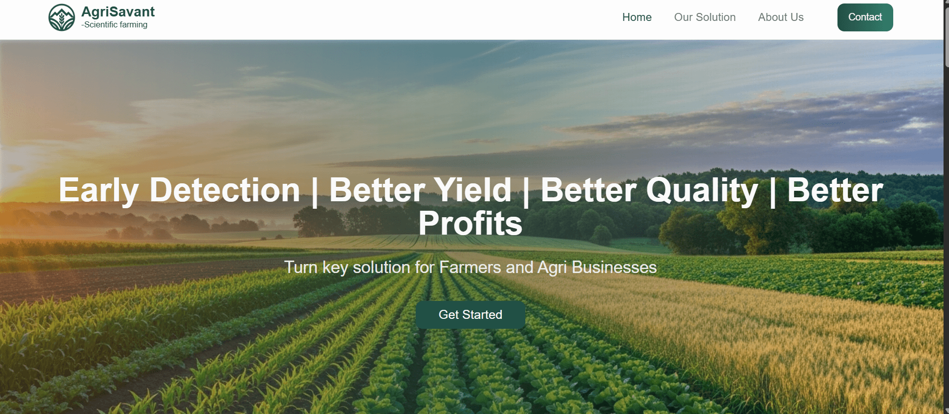 AgriSavant business website home page